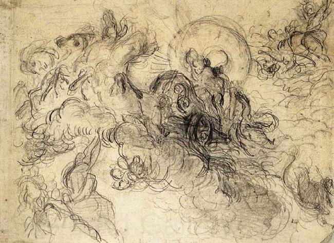Eugene Delacroix Apollo Slays Python